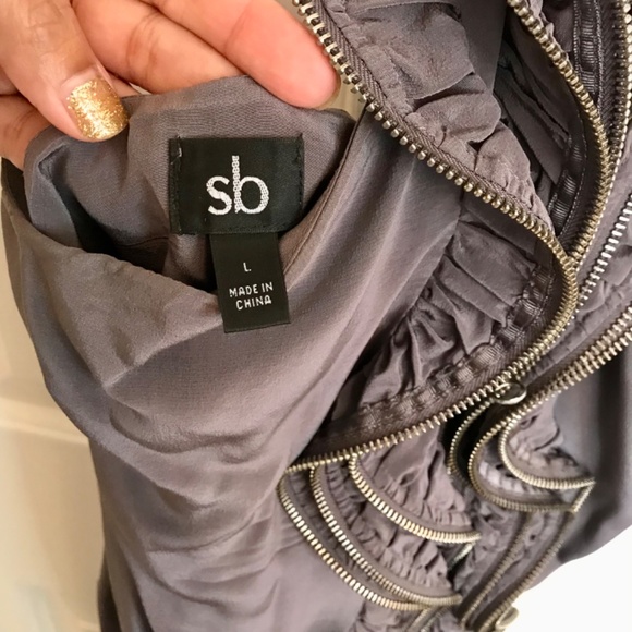 Zipper Ruffles Halter Dress - Picture 5 of 6